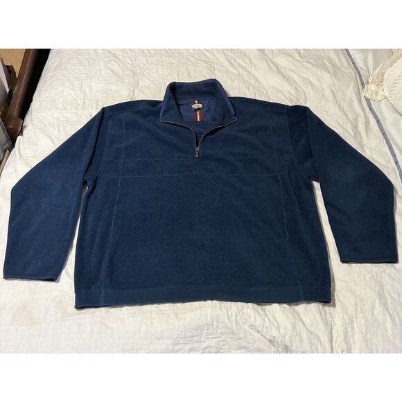 Tommy Bahama Men's Blue Regular Fit Long Sleeve 1/4 Zip Sweater - Size XXL - Picture 1 of 4
